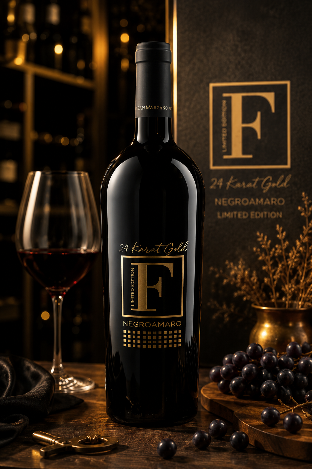 Vang F Gold 24 Karat Limited Edition Negroamaro